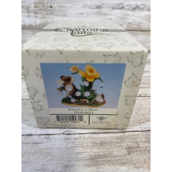 Fitz & Floyd Charming Tails Friendship In Bloom FF 98/213 Griff Special Ed 1999 - Picture 5 of 5